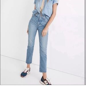 Madewell The Perfect Vintage Jeans Light Wash 27 Distressed Stretch